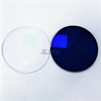 Lentes ópticas CR39 de fabricante con bloqueo de luz azul rápida, cambio de color HMC 1.56, protección UV420 y cambio de color.