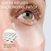 Patchs Microneedles Solubles Acide Hyaluronique et Collagène 99% : Masque Contour des Yeux Hydratant et Anti-Rides pour Soin Oculaire