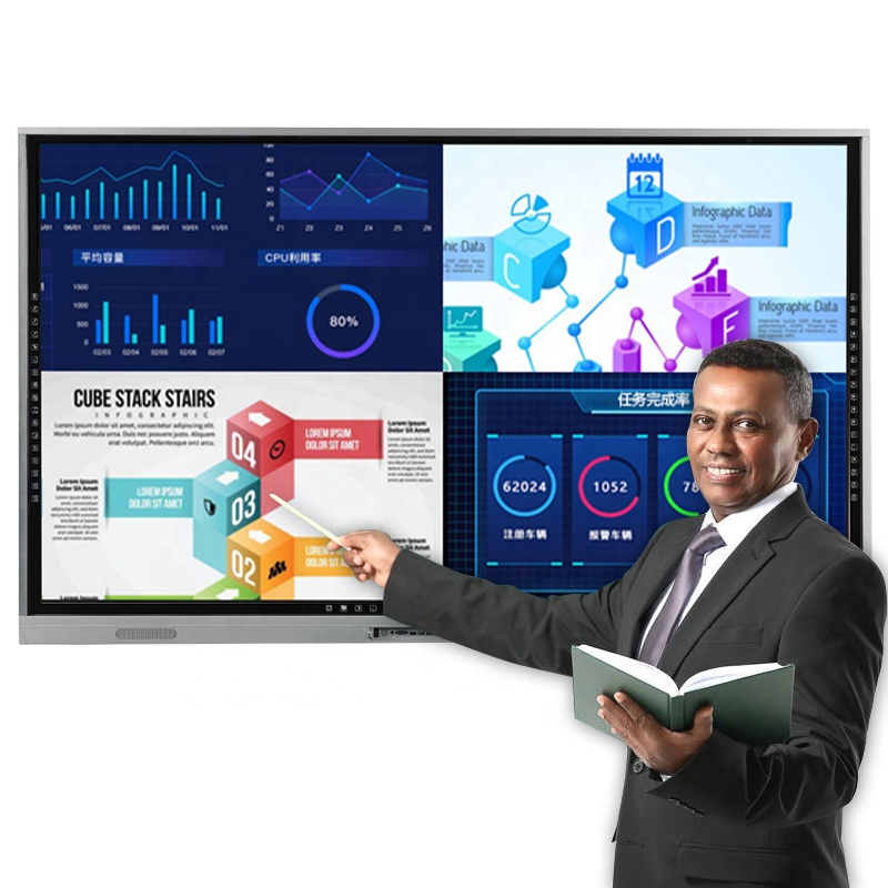 75 дюймовая Интерактивная плоская панель многофункциональная интерактивная доска все в одной доске