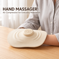 Masseur de main sans fil avec chaleur, 3 modes de massage et 3 niveaux d'intensité, compression d'air rechargeable pour la paume et les doigts