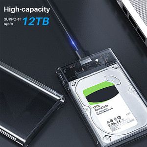 2.5インチ透明プラスチックHDD <span class=keywords><strong>SSD</strong></span>ケース<span class=keywords><strong>SATA</strong></span> III USB 3.0エンクロージャ外部HDDラップトップPC用 - Product Image 5