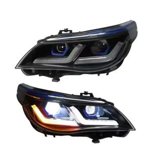 Ensemble de phares LED pour <span class=keywords><strong>BMW</strong></span> Série 5 E60 2003-2010, feux de jour, clignotants, plug and play - Product Image 1