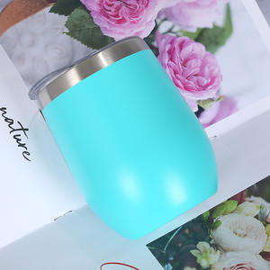 <span class=keywords><strong>Huevo</strong></span> en forma de acero inoxidable Logotipo personalizado 12oz Degustación de vinos Café al aire libre Vaso de acero inoxidable Taza fría y caliente - Product Image 6