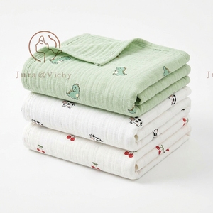 Manta Envolvente para Bebé Jura&<span class=keywords><strong>Vichy</strong></span> BL26-2, 100% Algodón, 210GSM, Doble Capa, Suave, para Niños y Niñas, Recién Nacidos y Bebés - Product Image 1