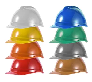 Helm Keselamatan OEM Topi Keras ABS Berventilasi Premium dengan CE Peralatan Keselamatan Konstruksi Industri