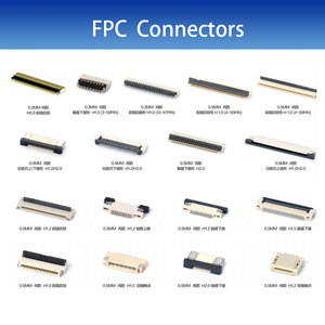 गुलाब सोना 0.5 मिमी स्ट फ्लिप लॉक डबल पंक्ति एफपीसी कनेक्टर 4-50 पी डिस्प्ले स्क्रीन महिला सॉकेट लचीला रिबन केबल कनेक्शन - Product Image 4