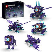 Juego de Juguetes de Construcción de Robots a Control Remoto 5 en 1, Modelo de Bloques de Construcción, STEM, Fantasía y Ciencia Ficción, Unisex, Plástico ABS, Personalizable, Regalo