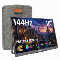 Moniteur de jeu portable avec étui de protection, moniteur externe FHD 1200P léger