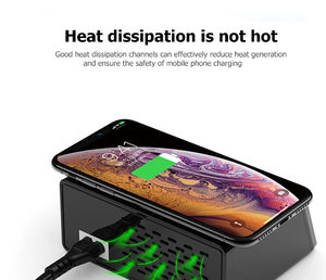 WLX X9 Caricatore USB Wireless a 8 Porte con Ricarica Rapida PD+QC3.0+USB, Stazione di Ricarica con Display LED per Laptop e <span class=keywords><strong>Tablet</strong></span>, per Riparazioni - Product Image 3