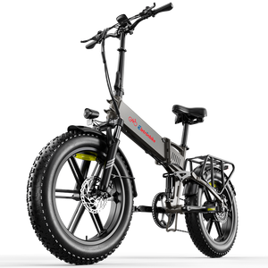 Bicicleta Eléctrica Plegable de 20 Pulgadas con Neumáticos Anchos, Desbloqueo NFC, Pantalla LED, Suspensión Completa, Motor sin Escobillas de 55 Nm, Freno de Disco Hidráulico, Carga Máxima de 624 Wh - Product Image 3