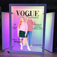Vogue Photo Booth Magazine sans fil avec rotation automatique Selfie Gratuit avec logo personnalisé