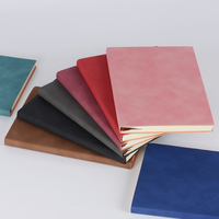Carnet de Notes en Cuir Italien Importé Haut de Gamme pour Professionnels, avec Logo Argenté, Pages Intérieures Anti-Plis, Idéal Réunions et Planification de Projets