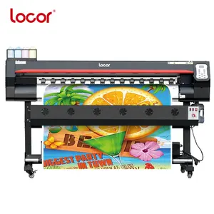 Locor 1.6M/1.8M 6 Kaki Kecepatan Tinggi Format Besar Outdoor 1440Dpi Digital Mobil Stiker Vinyl Wallpaper Eco Pelarut Printer Harga