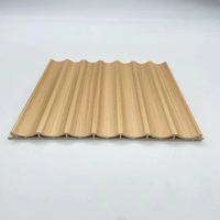 Panneau mural extérieur en bois composite WPC imperméable pour maisons préfabriquées, panneau de plafond en PVC pour bureaux et hôpitaux
