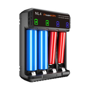 NL4 AA et AAA 1.2V Ni-Mh/Ni-Cd Batterie LED <span class=keywords><strong>Charge3</strong></span> Chargeurs de batterie standard US - Product Image 2