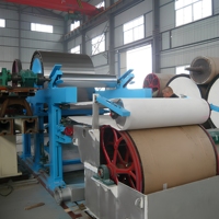 Machine automatique de fabrication de papier toilette 787 Mini, compatible avec la pâte vierge, pour la production à partir de papier recyclé