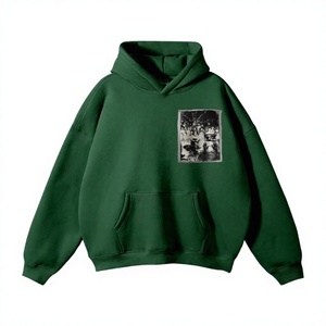 เสื้อฮู้ดดี้ผู้ชายไซส์ใหญ่ราคาถูก มีกระเป๋าหน้า พิมพ์ลายลำลอง ผ้าฝ้ายเฟรนช์เทอร์รี่ ใส่ได้ในฤดูใบไม้ร่วง - Product Image 1
