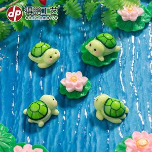 ดีพี มิเนียเจอร์การ์ตูนเต่าประดับเรซิ่นสำหรับตกแต่งตู้ปลาอุปกรณ์ตกแต่งตู้ปลา - Product Image 4