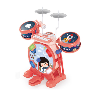 Batterie électrique 2 en 1 pour enfants, jouet <span class=keywords><strong>jazz</strong></span> avec lumière musicale, fonction éducative, matière plastique ABS pour les jeux. - Product Image 3