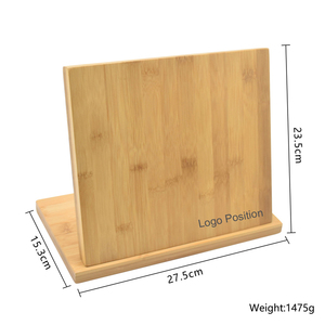 Couteau de <span class=keywords><strong>cuisine</strong></span> Organisateur De Stockage Bloc Ample Bambou Porte-Couteau Magnétique avec aimant fort caché - Product Image 5