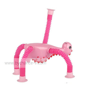 Tubes extensibles dinosaures anti-stress pour enfants, cadeau gratuit pour les fêtes, idéal pour les voyages en avion, en voiture et les jeux intérieurs silencieux - Vente chaude - Product Image 5