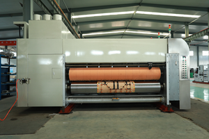 1226 ZYKM High Speed Full Automatic Vacuum Transfer Corrugated Carton Pizza <b>Box</b> Printing Slotting Die Cutting <b>Folder</b> Gluer Line - Product Image 2