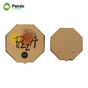 Emballage blanc marqué de pizza de boîte à pizza de <span class=keywords><strong>carton</strong></span> ondulé fait sur commande emballant la boîte à pizza de Brown <span class=keywords><strong>30x30</strong></span> pour la nourriture - Product Image 6