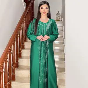 Abayas For Women Muslim Dubai Diamond-encrusted Loose-fitting Casual Dubai Robe Kaftan Traditional Islamic Clothing For Women
