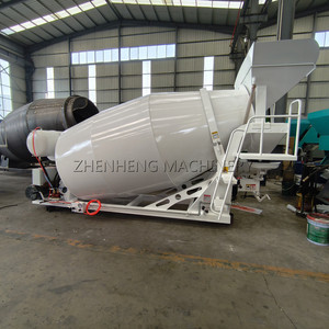 Diesel Concrete Truck <span class=keywords><strong>Mixer</strong></span> Zement misch wagen Hydraulik system 4 m3 Selbstlader <span class=keywords><strong>Mixer</strong></span> Anhänger mit Trichter - Product Image 5