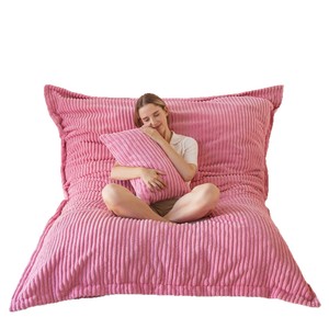 Sofá Perezoso Cuadrado de Tela de Pana sin Marco, Desmontable y Lavable, Tipo Silla de Saco de <span class=keywords><strong>Soja</strong></span>, <span class=keywords><strong>para</strong></span> Sala de Estar - ¡Venta Caliente! - Product Image 1