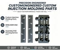 Boîtier en plastique industriel personnalisé, coque en ABS/PP/POM, services de moulage par injection et de découpe, certifié ISO9001