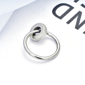 G23チタン16Gノーズリングシンプルスタイルサークルダングルクリッカーイヤリングヘリックスローブコンクダイアイピアスジュエリー - Product Image 5