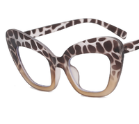 Nouveau grand cadre Simple Style dames filles lunettes Anti-bleu travail ordinateur lunettes cadre femmes oeil de chat lunettes
