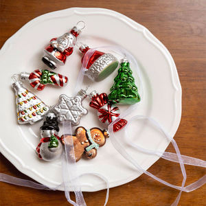 Adornos Navideños de Lujo de Nuevo Diseño, Adornos Colgantes de Vidrio Soplado Personalizados, Decoraciones Navideñas de Alta Calidad con Acabado Flocado - Product Image 5