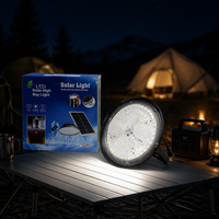Lampe LED Suspendue UFO 100W 3 CCT Étanche à Détecteur de Mouvement Alimentée par Énergie Solaire pour Jardin avec Télécommande