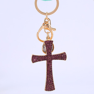 Llavero de Moda <span class=keywords><strong>con</strong></span> Cruz de Cristal, Regalo Religioso Cristiano, Oración de Jesús, <span class=keywords><strong>Dios</strong></span> te Bendiga, Recuerdo - Product Image 2