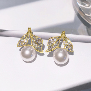 Eleganti Orecchini a Perno a Forma di Foglia per Donne, Stile Naturale, Accessori per Orecchie da Indossare Quotidianamente - Product Image 2