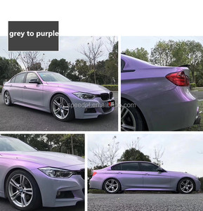 PET Dream Gray Purple Twin Candy Gloss <strong>Pink</strong> Color Changing Vinyl <strong>Wrap</strong> Self Adhesive Car Vinyl <strong>Wrap</strong> Roll Film purple Vinyl <strong>Wrap</strong> - Product Image 2
