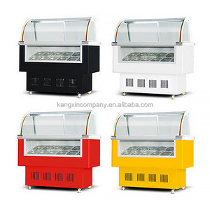 Refrigerador de pantalla pequeña, parte superior abierta, cofre profundo, 325L, gran capacidad, supermercado, puerta de vidrio, congelador de helados - Product Image 4
