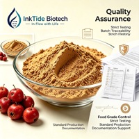 Extrait de fruit d'aubépine en poudre, ingrédient naturel de supplément alimentaire, flavonoïdes 5% 20% UV pour aliments et boissons fonctionnels, fourni par l'usine
