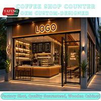 Design d'intérieur moderne pour café, vitrine en verre, armoires de décoration, mobilier de bar, solutions de comptoirs pour café