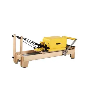 Peralatan Ajusted desain tubuh sehat Studio komersial Maple Oak remantan mesin Pilates kayu