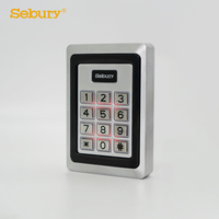 Lecteur de cartes RFID intelligent, clavier de contrôle d'accès autonome, serrure de porte intérieure en alliage de zinc, distance de lecture de 5 cm, 1000 utilisateurs