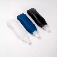 Bouteille d'eau de sport en TPU personnalisée avec logo, gourde souple pour marathon, 500 ml/250 ml, gourde pliable pour course à pied, randonnée