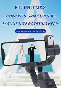 Suministro de fábrica F10 Pro Max estabilizador cardán de teléfono móvil de mano plegable con seguimiento facial AI y función antivibración - Product Image 4