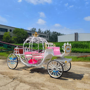 Carruaje de caballos clásico hecho a mano 4 ruedas Cenicienta Carriae para graduación Venta caliente Eventos y aventuras al aire libre - Product Image 3