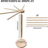 Séchoir à pâtes en bois écologique pour spaghetti et nouilles, support de séchage à surface lisse anti-adhésive, améliore l'organisation de la cuisine