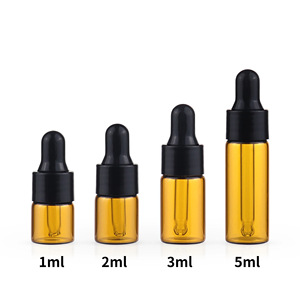 Frascos vacíos de 1 ml, 2 ml, 3 ml y 5 ml para aceites esenciales y cosméticos con gotero - Product Image 3