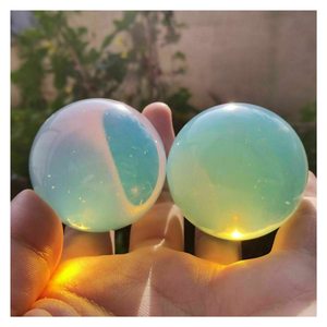 ขายส่งลูกบอลโอปอลใสธรรมชาติ ขัดเงา สำหรับตกแต่งบ้านและเป็นของขวัญ - Product Image 4