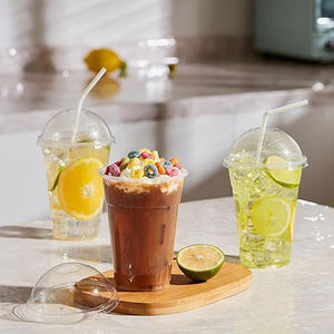 Impression de LOGO personnalisée Vente en gros de gobelets en plastique PET transparent jetables pour boissons froides et café de marque 10 12 14 16 32 oz avec couvercle QS/ISO9001 - Product Image 5